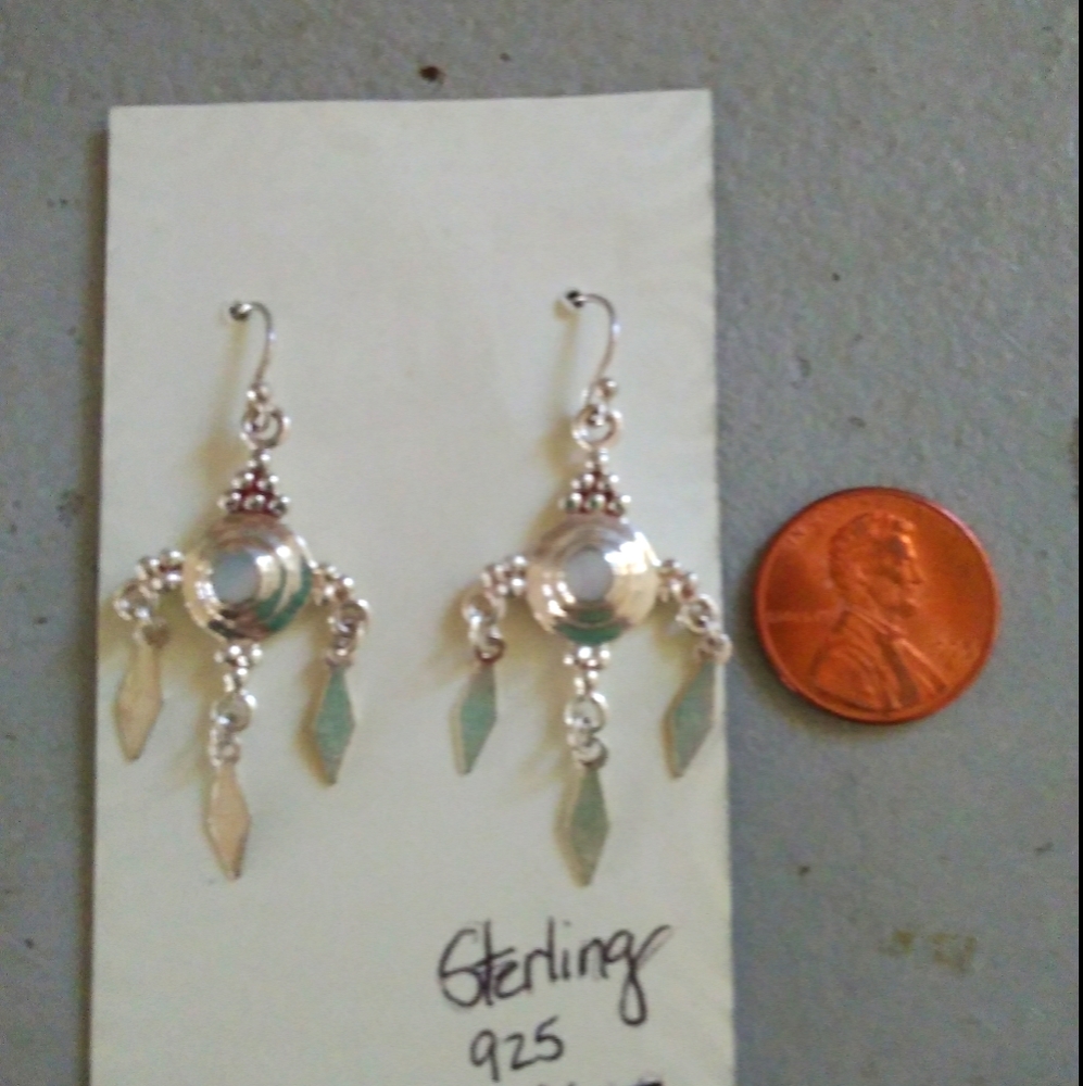 NEW, NEVER WORN STERLING SILVER 925 EARRINGS